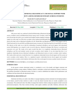 Format. Hum - Relationship of Emotional Self-Efficacy and Social Support With Educational Anxiety Among Senior Secondary School Students - 1