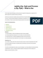 Process Capability (CP, CPK) and Process Performance (PP, PPK) - What Is The Difference?