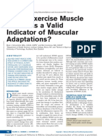 Is Post Exercise Muscle Soreness A Valid Indicator