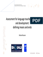 Assessment Assessment for Language Language Teacher Teacher Education Educatio