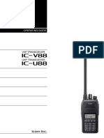 Iç-V88 Iç-U88: Operating Guide