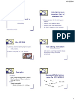 Note Taking Basics PDF