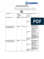 Hempel Declarationofconformity