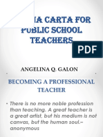 Magna Carta For Public School Teachers