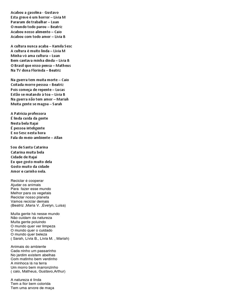 Cordel sobre o Meio Ambiente | PDF | Amor | Natureza