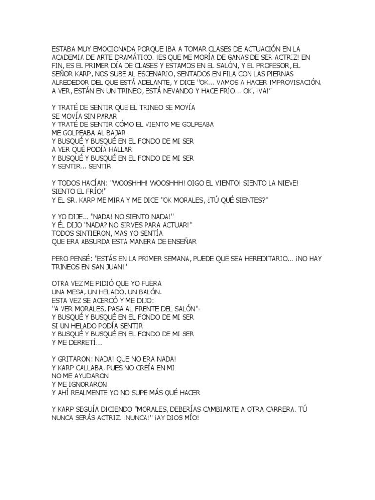 Nothing A Chorus Line en Español PDF