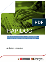 RAPIDOC - Guía Del Usuario VERSION FINAL PDF