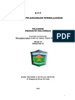 RPP Mengabungkan Audio Kedalam Sajian Multimedia