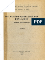 Györke 1934 - Die Wortbildungslehre Des Uralischen (Primäre Bildungssuffixe)