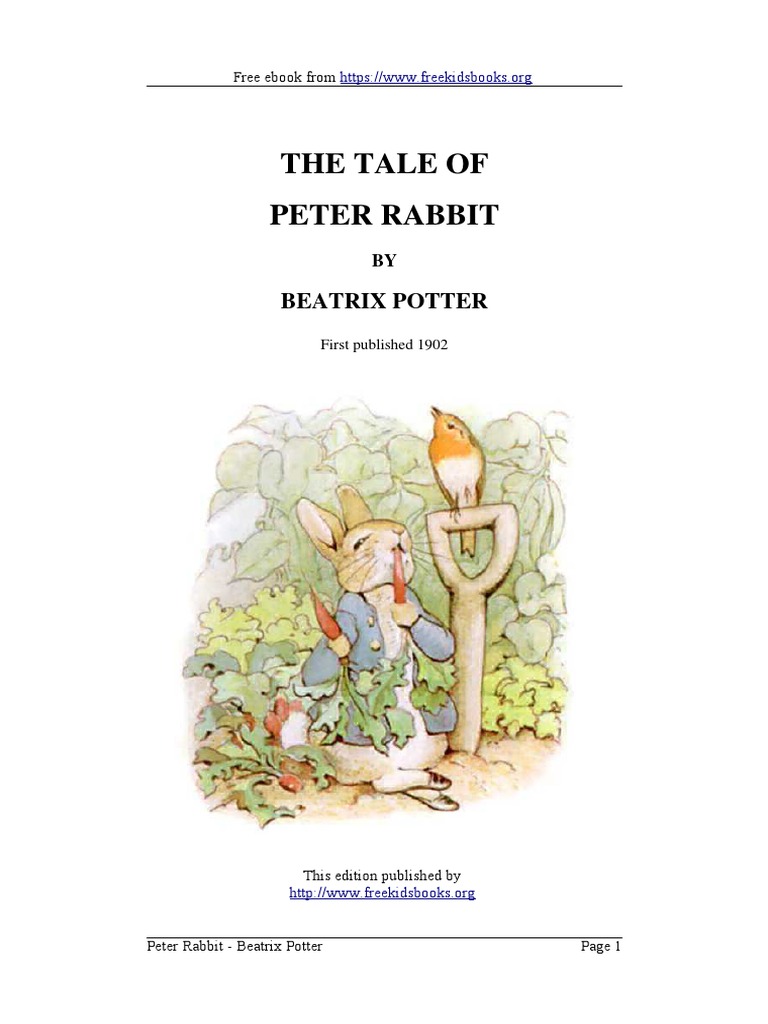 Free Peter Rabbit Ebook for Kids | PDF | Young Adult