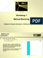 Workshop 1 Manual Rezoning: Example of Manual Rezoning For A Forming of Elastomeric Seal