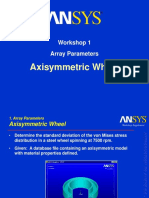 Axisymmetric Wheel: Workshop 1 Array Parameters