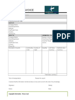 Simple Free Proforma Invoice