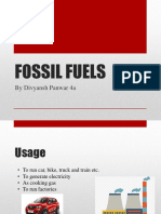 Fossil Fuels: by Divyansh Panwar 4a