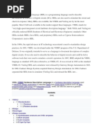 Vhsic: VHDL (Hardware Description Language) Is A