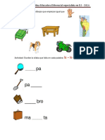 Actividades Consonante m,p,s,l