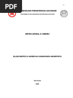 Ellen White e a Saúde Na Cosmovisão Adventista