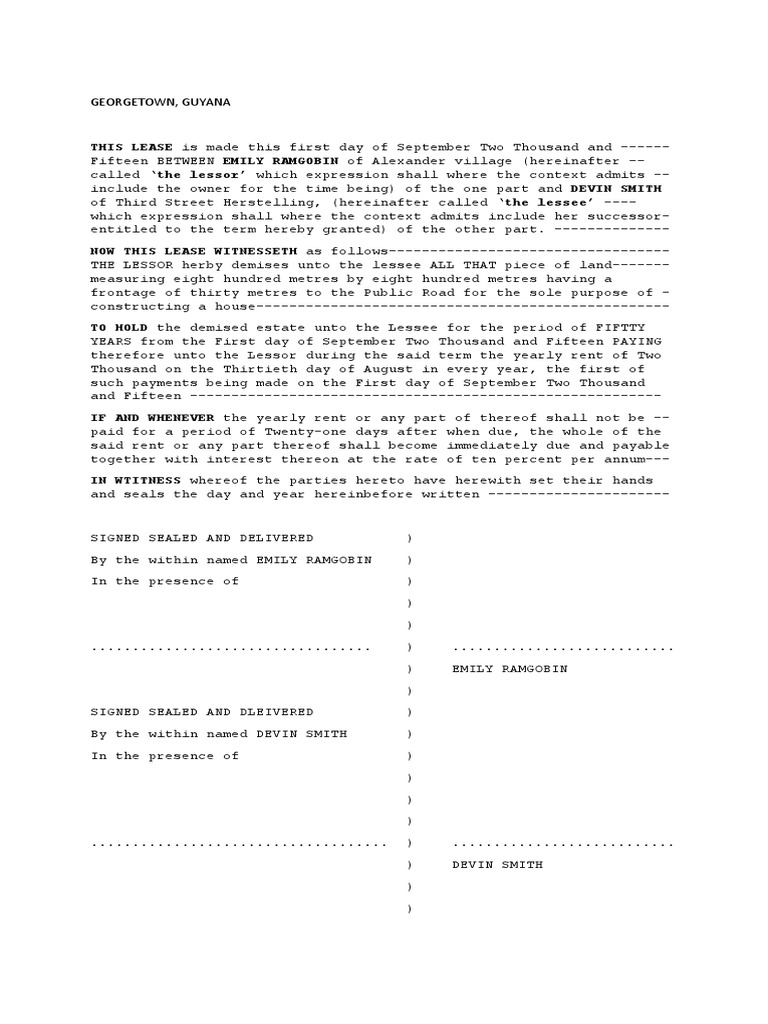Lease For EDPM | PDF | Lease | Real Property Law