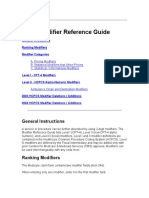 Modifier Reference Guide PDF