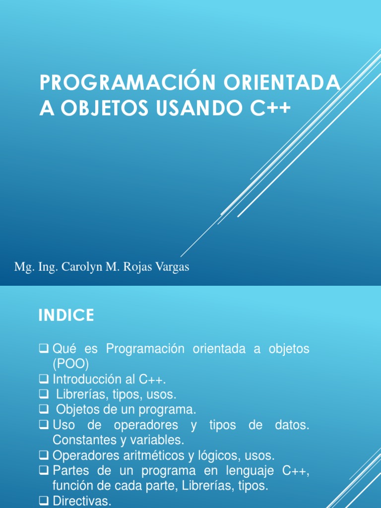 POO en C++: Fundamentos y Ejemplos | PDF | C ++ | Objeto (informática)