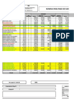 Nomina de pago de sueldo y deducciones HSC