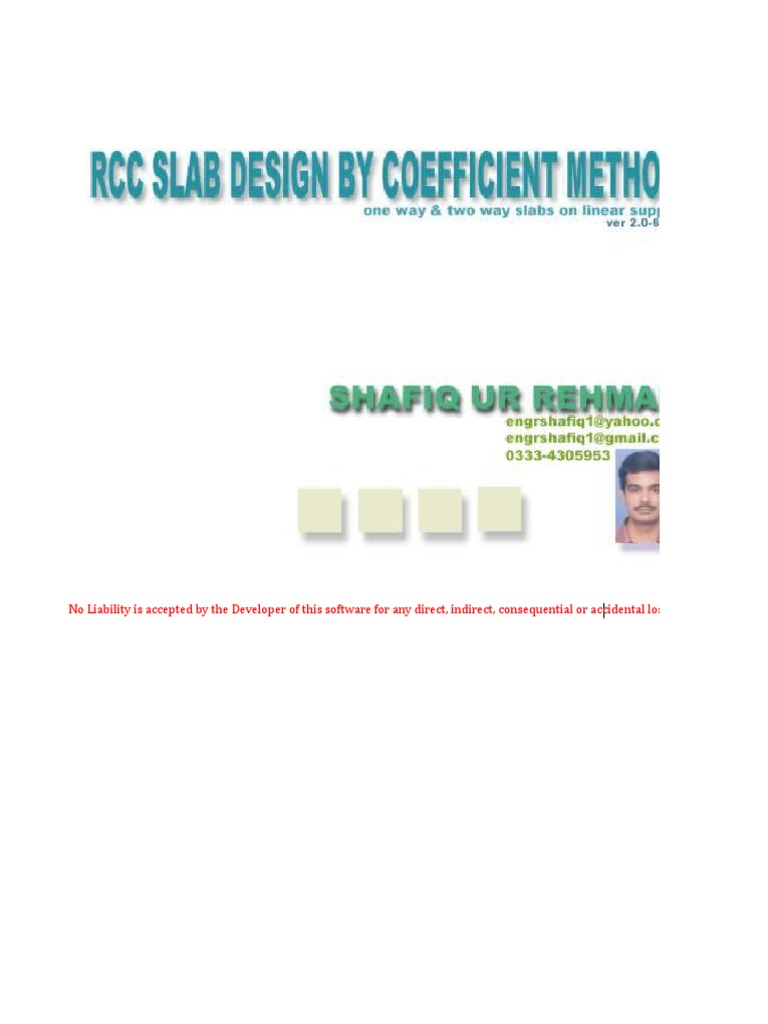 Two-Way Slab Design Calculations | PDF