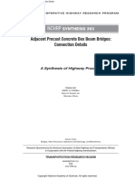 NCHRP Synthesis 493 Adjacent Precast Concrete Box Beam Bridges Connection Details - ToC