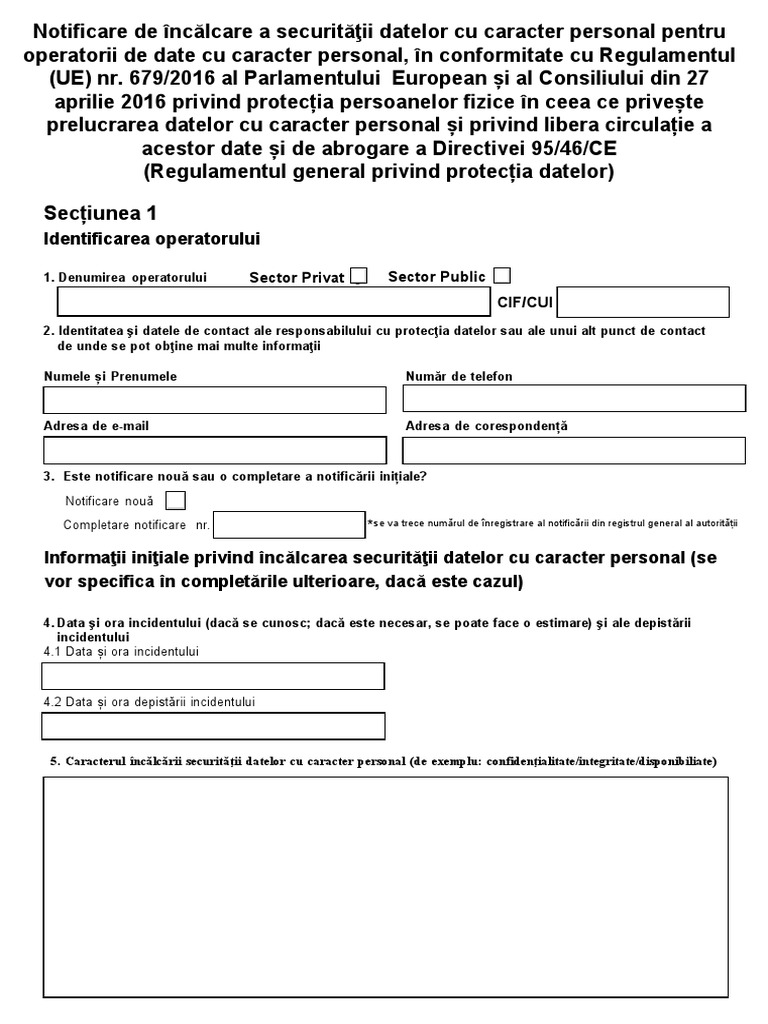 Formular Bresa GDPR | PDF