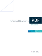 Comsol Chemical Reaction Engineering Simulations