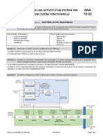 ANA TD02 Corrigé - Décrire Une Activité D'un Système Par Une Chaîne Fonctionnelle