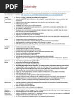 Northeastern College of Professional Studies Resume Rubric