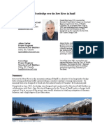 Footbridge Over The Bow River in Banff: Gerald Epp President, Structurecraft Partner, Fast + Epp