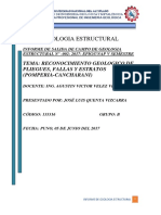 GEOLOGIA ESTRUCTURAL Informe para Presentar