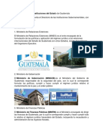 Instituciones Del Estado de Guatemala