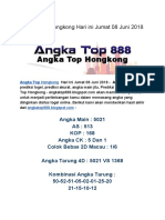 Prediksi Angka Top Hongkong Hari Ini Jumat 08 Juni 2018