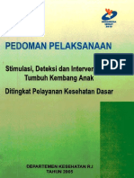 Buku Panduan Deteksi Tumbuh Kembang Anak - DepKes - 2005 PDF