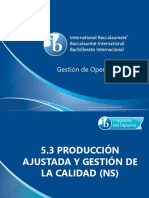 5 3 Producci-N Ajustada y Gesti-N de La Calidad