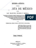 Historia Antigua y de La Conquista de Mexico Tomo Primero 846972