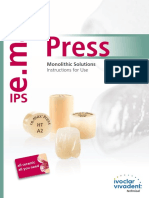 IPS E-Max Press Monolithic Solutions