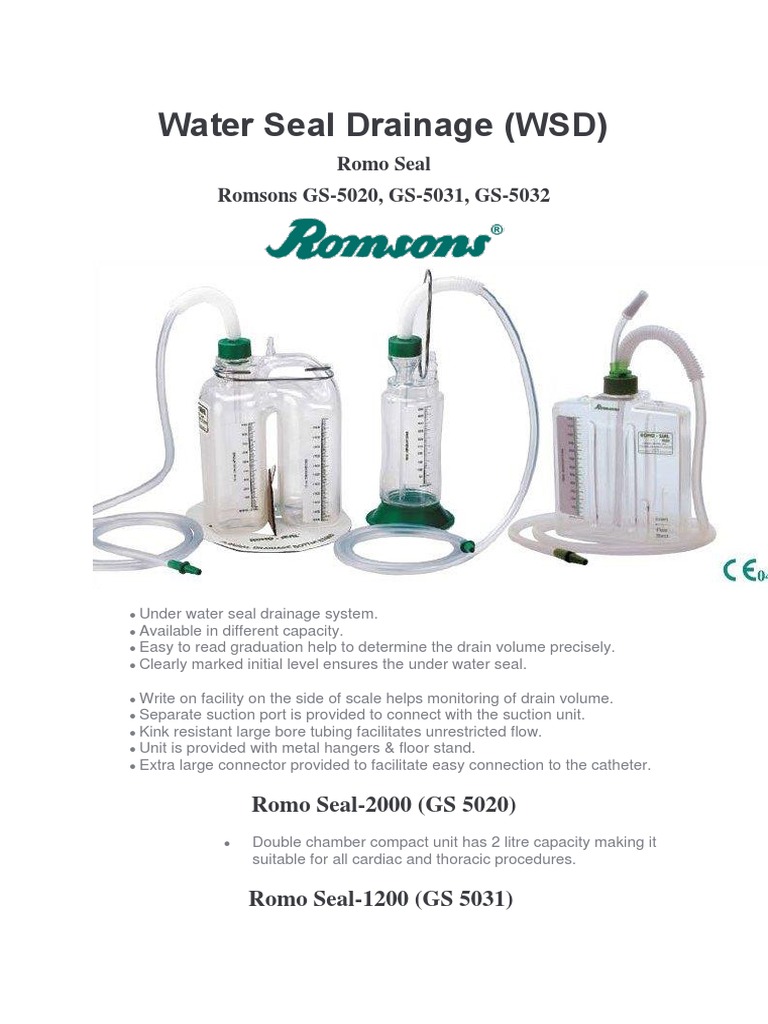 Water Seal Drainage PDF