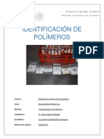 Identificación de Polímeros Practica 1 de Caracterizacion
