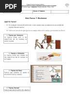 Guia de Estudios de Fuerza para Cuarto Basico