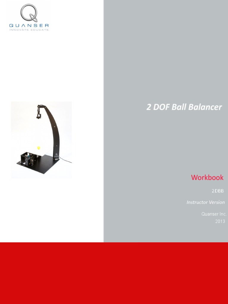 2 DOF Ball Balancer - Workbook (Instructor) PDF | PDF | Sine | Force
