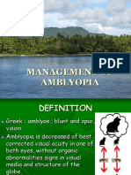 Management of Amblyopia