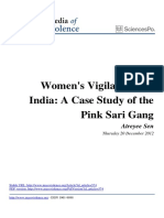 Women S Vigilantism in India A Case Study of The Pink Sari