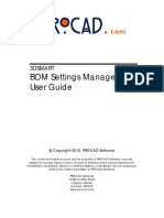 BOM Settings Manager User Guide
