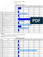 Modelo de Cronogram de Ejecucion