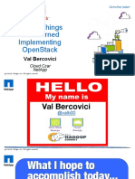 Top 10 Things We Learned Implementing OpenStack