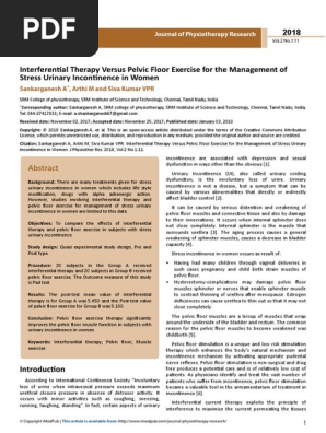 Interferential Therapy Versus Pelvic Floor Exercise For The