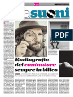 Radiografia del cantautore sempre in bilico